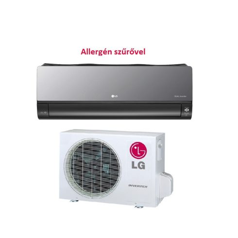 LG  ART COOL Mirror AC18BK oldalfali monosplit klíma 5 kW 