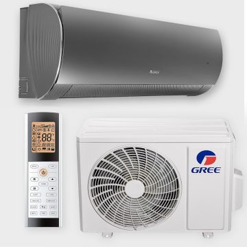   Gree Dark PRO GWH09ACCXB-K6DNA1G oldalfali monosplit klíma 2,7 kW